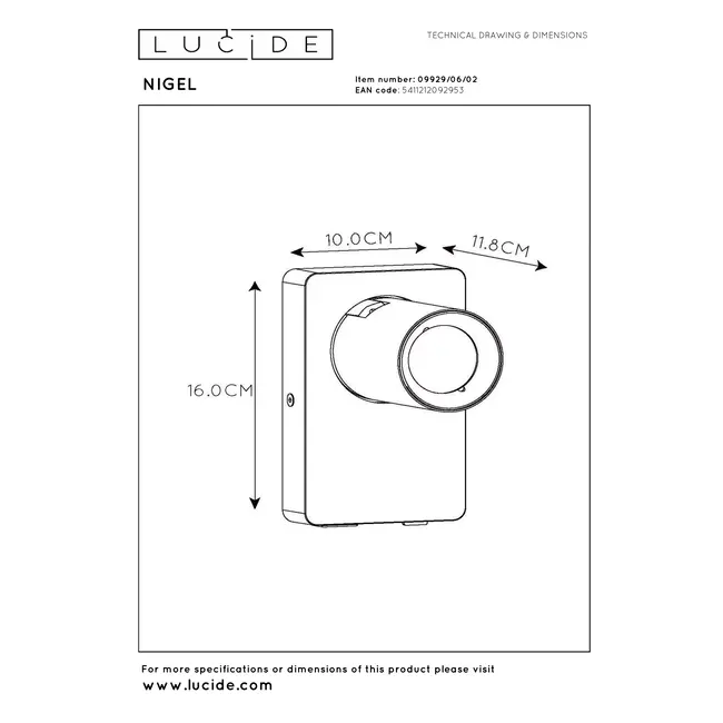 NIGEL - Lampe de chevet / Applique - LED Dim to warm - GU10 - 1x5W 2200K/3000K - Avec prise USB - Or mat / Laiton - 09929/06/02