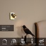 NIGEL - Bedlamp / Wandlamp - LED Dim to warm - GU10 - 1x5W 2200K/3000K - Met USB oplaadpunt - Mat Goud / Messing - 09929/06/02