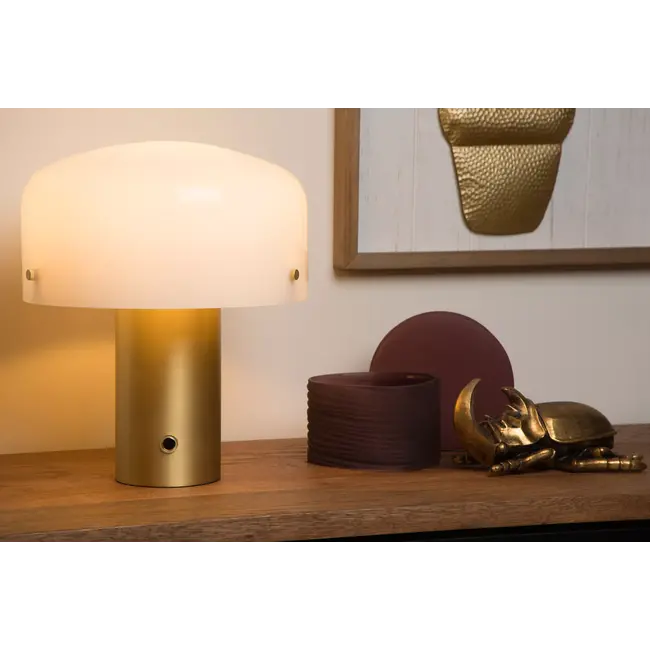 TIMON - Lampe de table - 1xE27 - Or mat / Laiton - 05539/01/02
