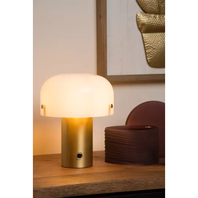 TIMON - Tafellamp - 1xE14 - Mat Goud / Messing - 05538/01/02