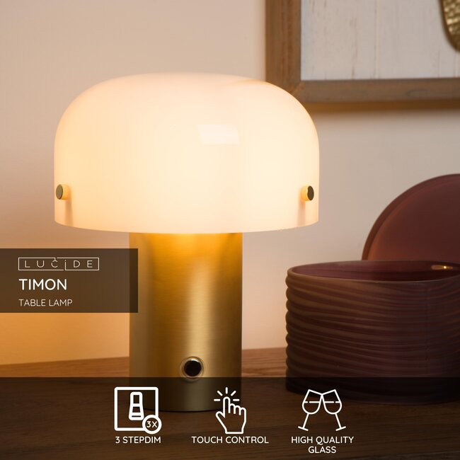 TIMON - Table lamp - 1xE14 - Matt Gold / Brass - 05538/01/02