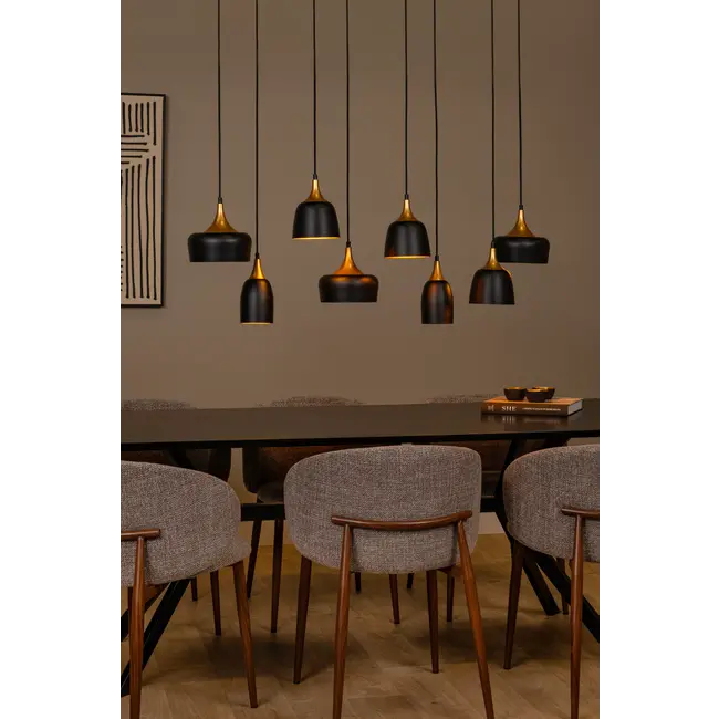 CHAYANNE - Hanglamp - 8xE14 - Zwart - 05446/08/30