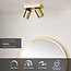 NIGEL - Spot de plafond - LED Dim to warm - GU10 - 2x5W 2200K/3000K - Or mat / Laiton - 09929/10/02