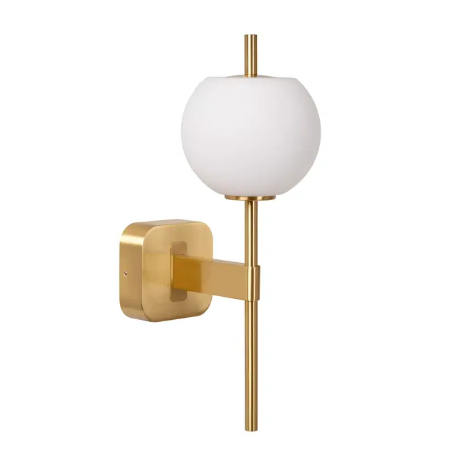 ELDA - Wandlamp Badkamer - 1xG9 - IP44 - Mat Goud / Messing - 04215/01/02