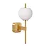 ELDA - Applique Salle de bain - 1xG9 - IP44 - Or mat / Laiton - 04215/01/02