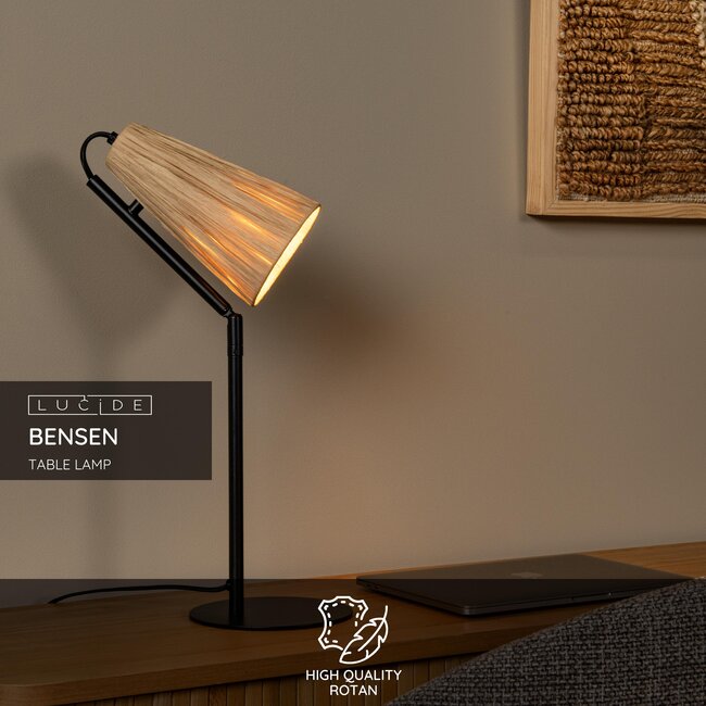 BENSEN - Tafellamp - 1xE14 - Naturel - 05553/81/73