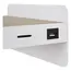 ATKIN - Bedside lamp / Wall lamp - LED - 1x6W 3000K - With USB charging point - White - 77280/05/31