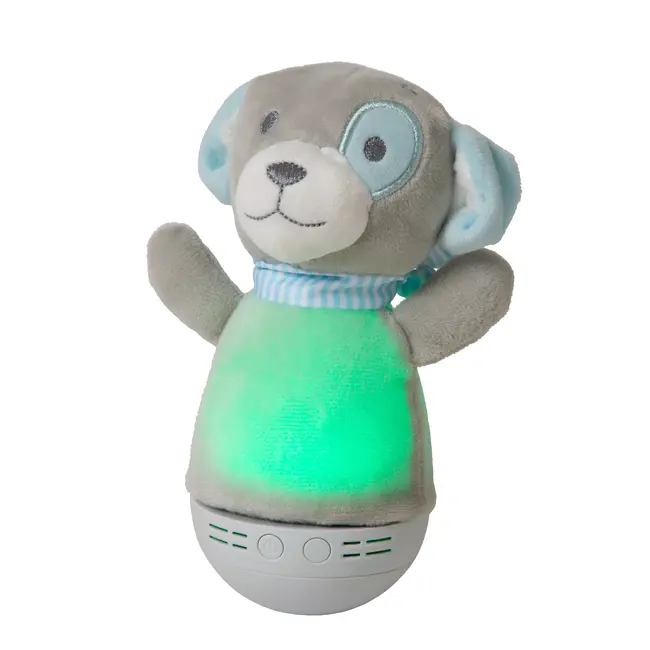 DOLLY - Lampe de table Chambre d'enfant - Piles - LED - 1x3W 2700K - Avec fonction musicale - Gris - 77500/01/36