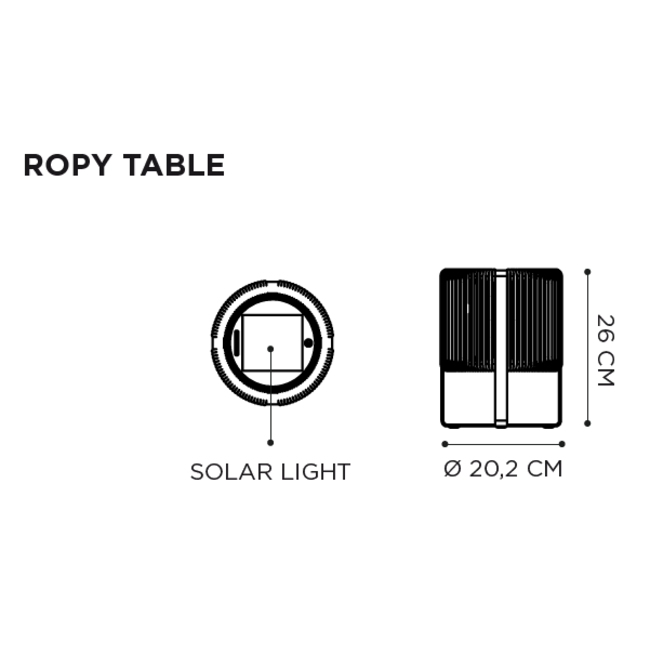 Ropy Table Lamp Outdoor