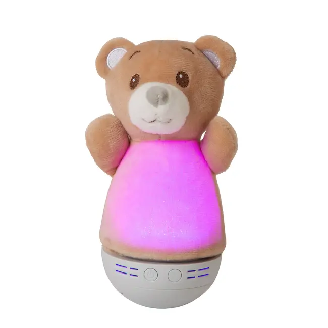 DOLLY - Lampe de table Chambre d'enfant - Piles - LED - 1x3W 2700K - Avec fonction musicale - Marron - 77500/01/43