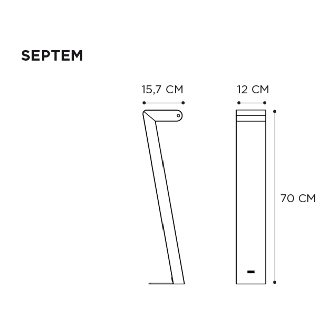 Lampe d'extérieur SEPTEM