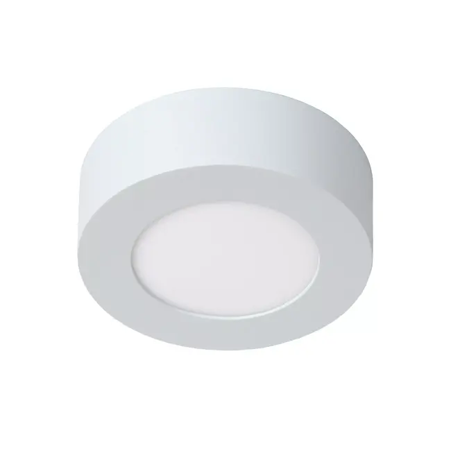 BRICE-LED - Plafonnier de salle de bain - Ø 11,7 cm - LED Dim. - 1x8W 3000K - IP44 - Blanc - 28116/11/31