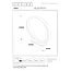 JEREL - Lampadaire - Ø 40 cm - LED - 1x5W 3000K - IP54 - Noir - 29830/40/30