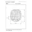 REDA - Lampe de table - Ø 22 cm - 1xE27 - Noir - 78599/01/30