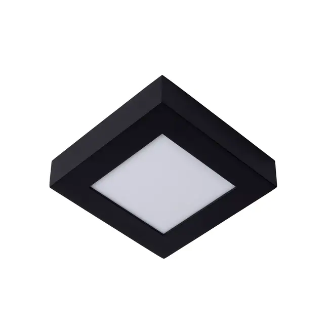BRICE-LED - Plafonnier de salle de bain - LED à intensité variable - 1x15W 3000K - IP44 - Noir - 28117/17/30