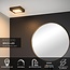 BRICE-LED - Bathroom Ceiling Light - LED Dimmable - 1x15W 3000K - IP44 - Black - 28117/17/30