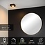 BRICE-LED - Plafonnier de salle de bain - LED à intensité variable - 1x8W 3000K - IP44 - Noir - 28117/11/30
