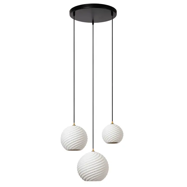 BINA - Suspension - Ø 40 cm - 3xE27 - Blanc - 13451/03/31