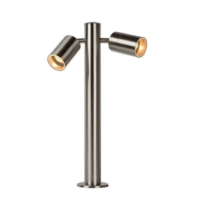 ARNE-LED - Sokkellamp - Ø 6,3 cm - LED - GU10 - 2x5W 2700K - IP44 - Mat chroom - 14867/10/12