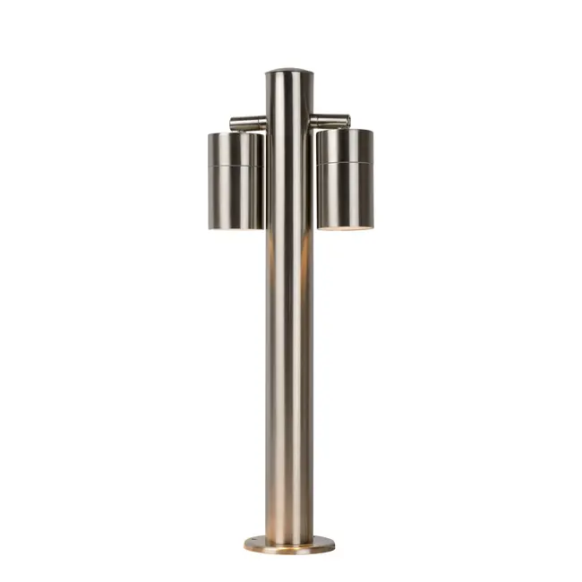 ARNE-LED - Lampadaire - Ø 6,3 cm - LED - GU10 - 2x5W 2700K - IP44 - Chrome mat - 14867/10/12