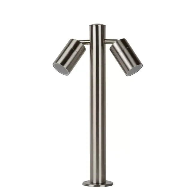 ARNE-LED - Lampadaire - Ø 6,3 cm - LED - GU10 - 2x5W 2700K - IP44 - Chrome mat - 14867/10/12