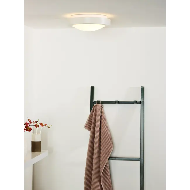 FRESH - Plafonnière Badkamer - Ø 27 cm - 1xE27 - IP44 - Wit - 79158/01/31