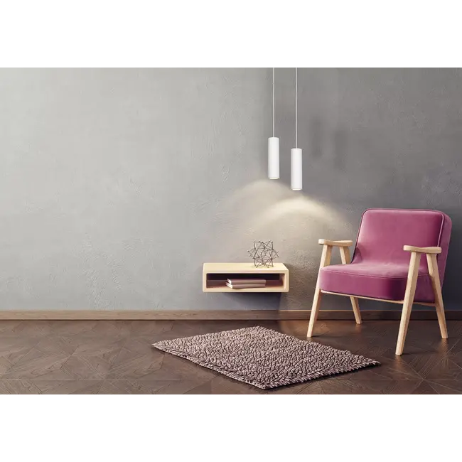 GIPSY - Hanglamp - Ø 7 cm - 1xGU10 - Wit - 35400/25/31