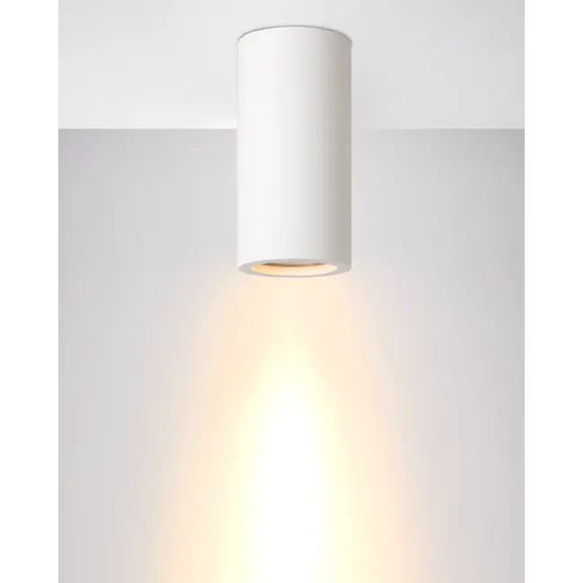 GIPSY - Plafondspot - Ø 7 cm - 1xGU10 - Wit - 35100/14/31