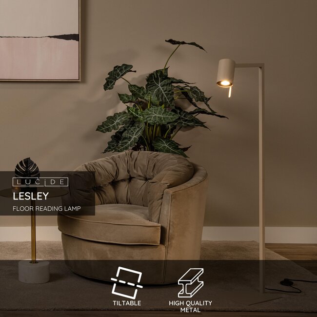 LESLEY - Leeslamp - 1xGU10 - Taupe - 03725/01/41