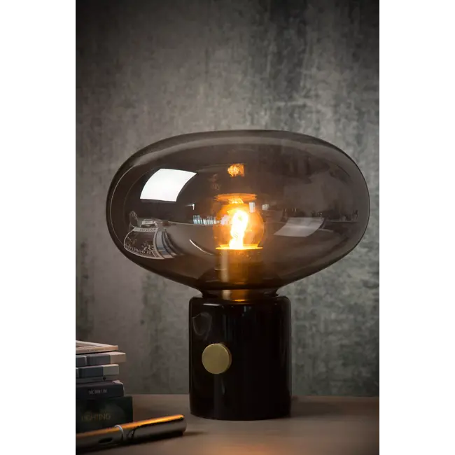CHARLIZE - Table lamp - Ø 23 cm - 1xE27 - Smoke - 03520/01/65