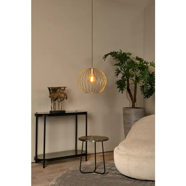 DANZA - Hanglamp - Ø 40 cm - 1xE27 - Mat Goud / Messing - 21428/40/02