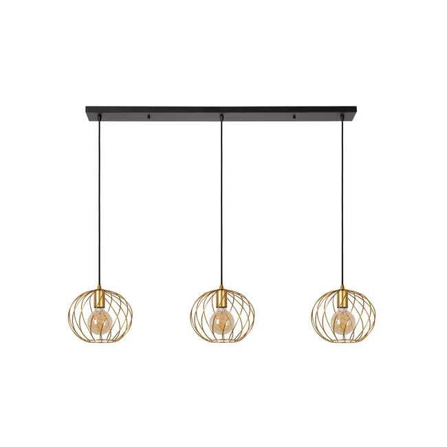 DANZA - Suspension - 3xE27 - Or mat / Laiton - 21428/03/02