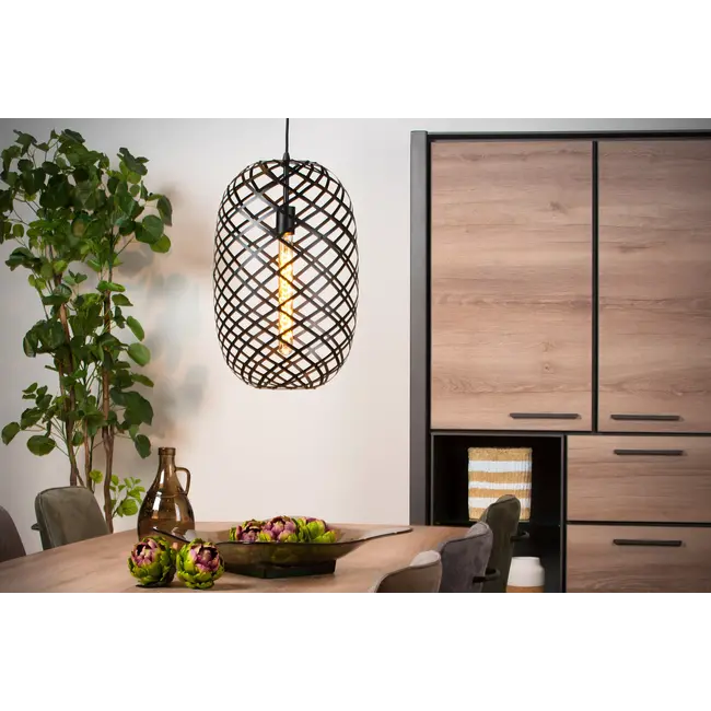 WOLFRAM - Pendant lamp - Ø 32 cm - 1xE27 - Black - 21417/32/30