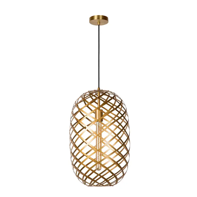 WOLFRAM - Pendant lamp - Ø 32 cm - 1xE27 - Matt Gold / Brass - 21417/32/02