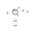 Inbouwspot IP44 Rini Sneak 1.0 - 3000K - Zwart - Outlet