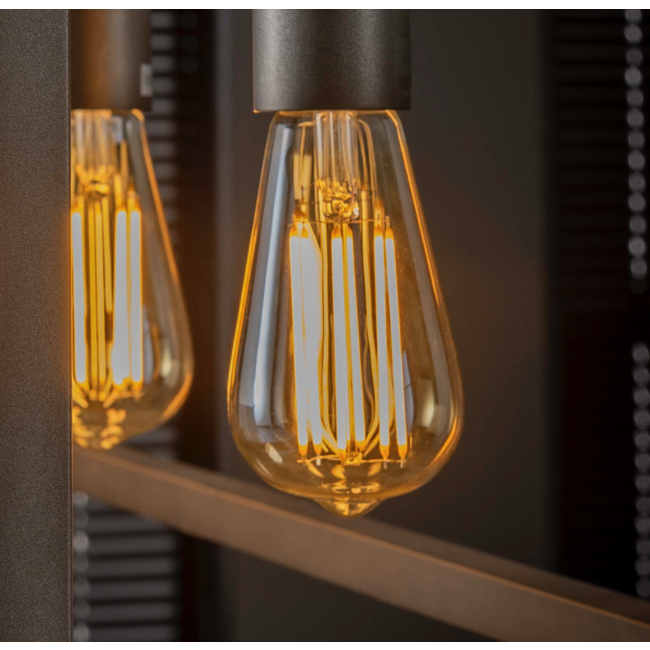 Light source LED [ST64] filament drop - E27 - Amber