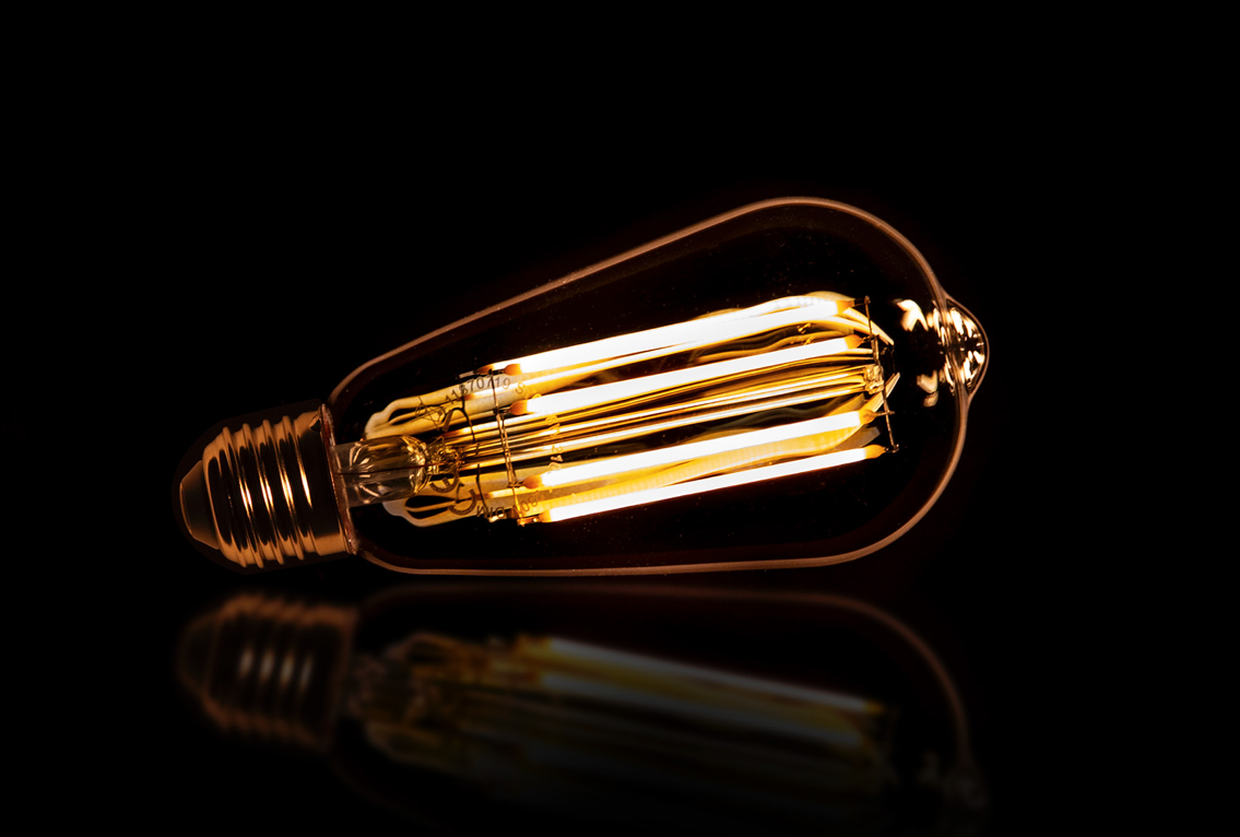 Light source LED [ST64] filament drop - E27 - Amber - PerfectLights