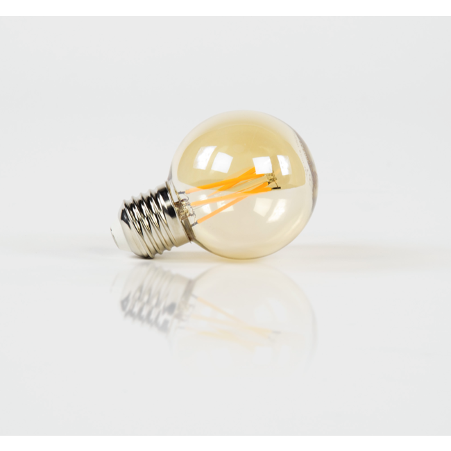 Source lumineuse LED [G60] ampoule à filament Ø6 - Ambre