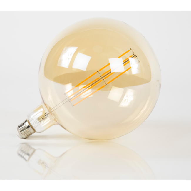 Lichtbron LED [G200] filament bol Ø20 0 - E27 - Amber