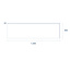 Surface mounted LED panel 120x30 incl. 36W LED light source