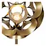 HANNELORE - Vloerlamp - Ø 30 cm - 1xE27 - Mat Goud / Messing - 10723/01/02 - OUTLET