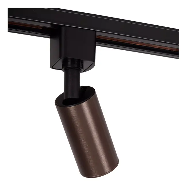 TRACK RITMO Railspot - 1-fase Railsysteem / Railverlichting - 1xGU10-MR11 - Koffie (Uitbreiding) - 09960/01/97
