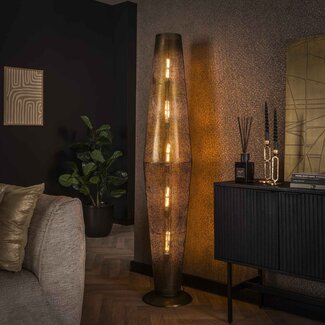 LioLights Vloerlamp 5L cosmic / Brons antiek