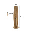 Lampadaire 1L Orbit / Manguier massif naturel