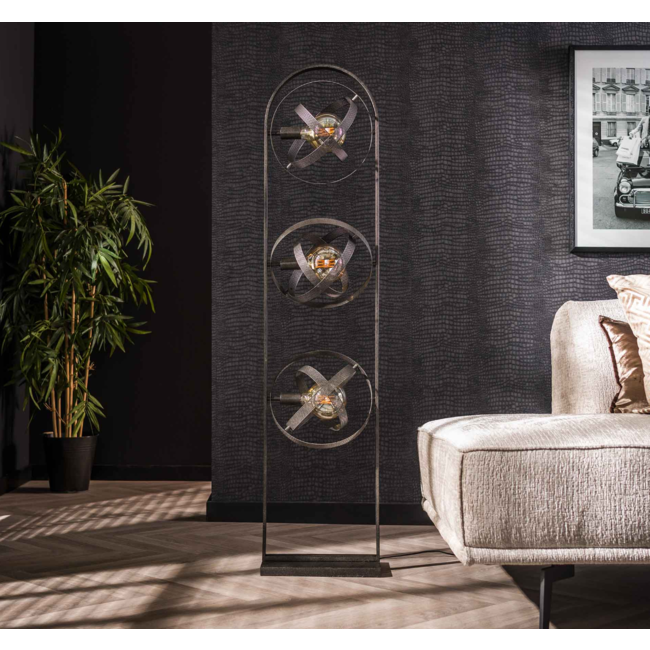 Lampadaire 3L Cosmos Mesh / Noir Artic