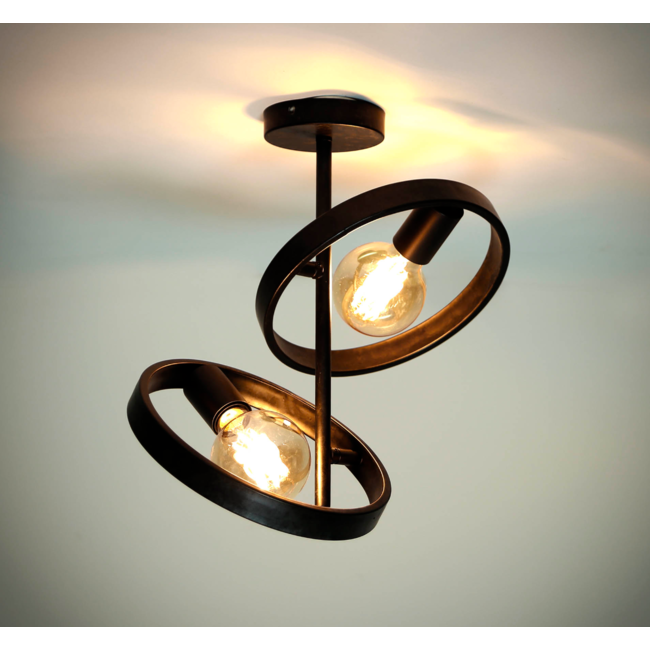 Ceiling lamp 2L hover / Charcoal