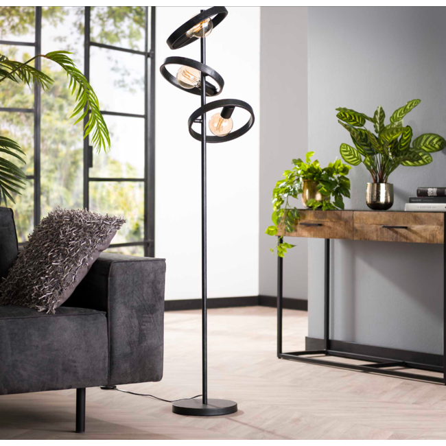 Vloerlamp 3L hover / Charcoal