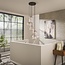 Pendant lamp 5L patch pattern stepped / Diamond glass