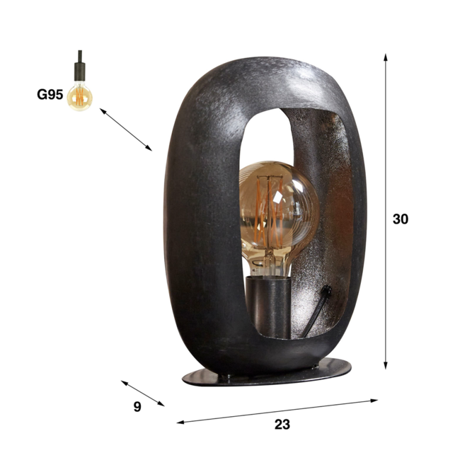 Table lamp Arch / Black nickel
