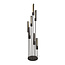 Lampadaire tube étagé 7L / Noir Artic